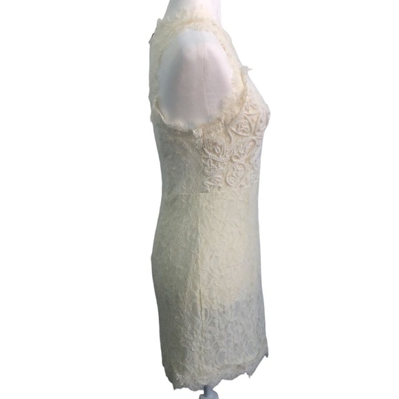 Lord & Taylor Design Lab Lace Dress Ivory Size Large NWT - Picture 4 of 15